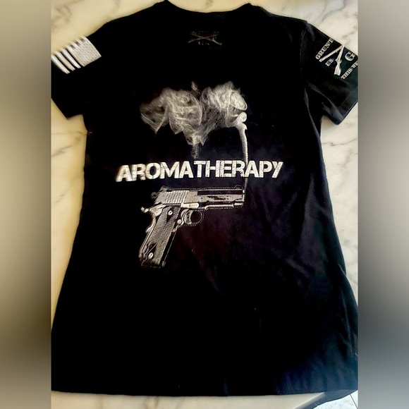 Grunt Style Tops - Grunt style Women’s Tee size small worn once EUC aromatherapy, shooting sports